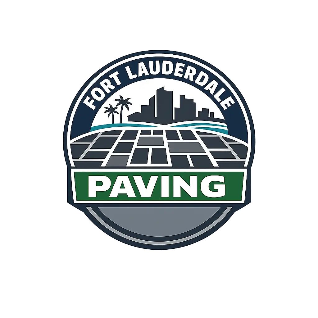 Fort Lauderdale paving company logo featuring paver installation in Fort Lauderdale, FL